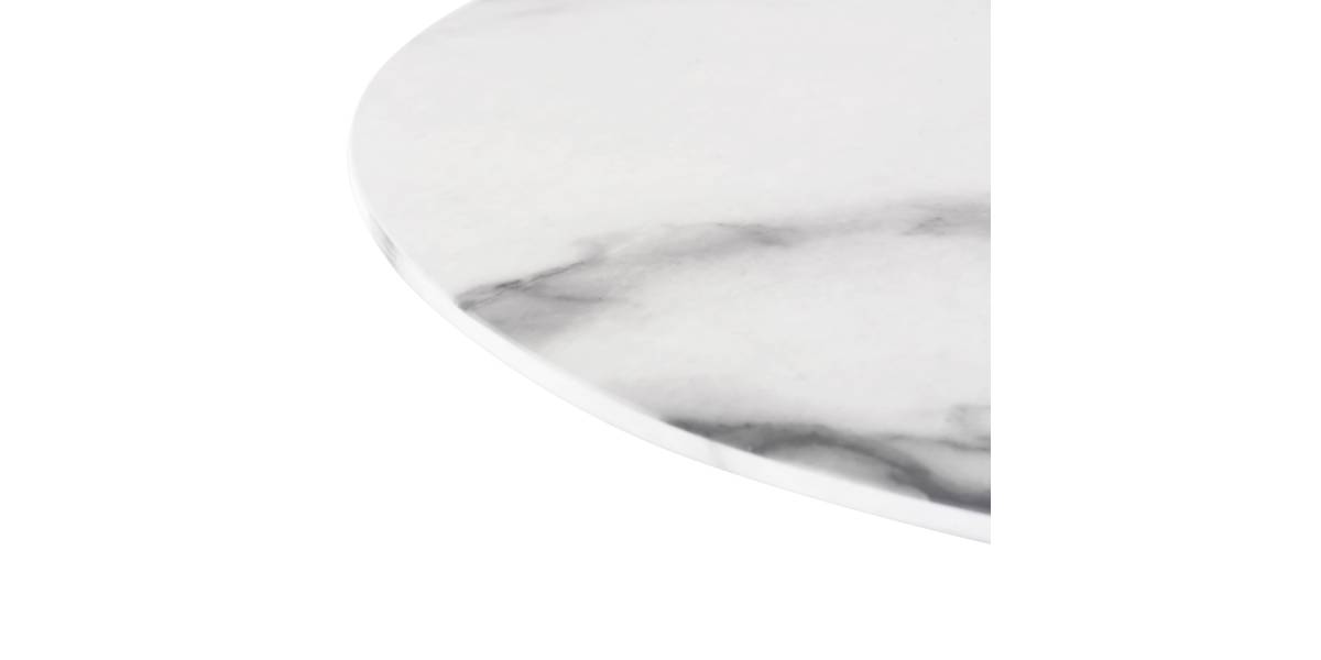 ΤΡΑΠΕΖΙ ΤΡΑΠΕΖΑΡΙΑΣ PRENTIS HM9770.01 12mmΚΕΡΑΜΙΚΟ ΛΕΥΚΟ ΜΑΡΜΑΡΟ-ΛΕΥΚΟ ΜΕΤΑΛΛΟ