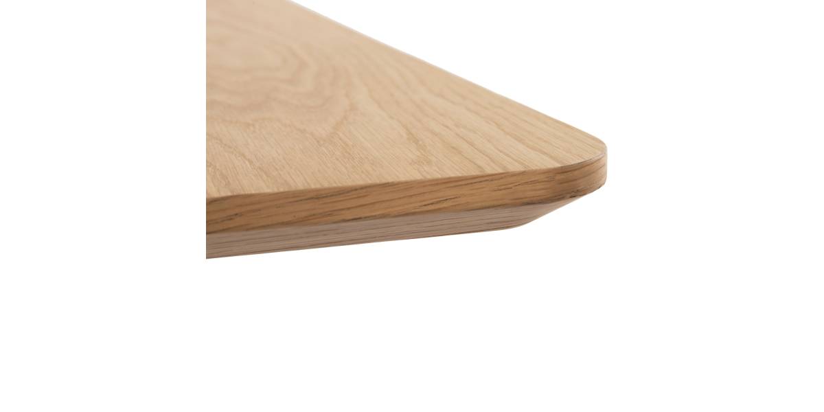 ΤΡΑΠΕΖΙ ΤΡΑΠΕΖΑΡΙΑΣ TRENK HM9614.01 MDF ΜΕ ΚΑΠΛΑΜΑ ΔΡΥΟΣ ΦΥΣΙΚΟ-ΜΑΥΡΟ ΜΕΤΑΛΛΟ 120x120x75Υεκ.