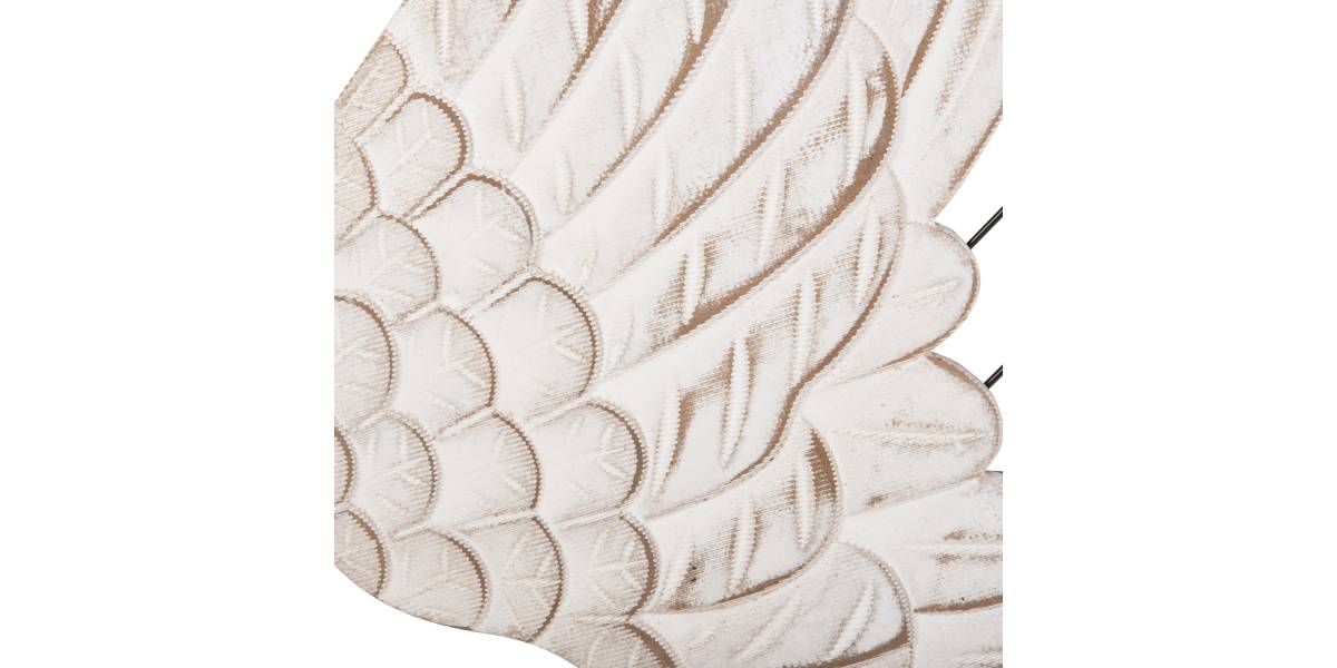 ΔΙΑΚΟΣΜΗΤΙΚΟ ΤΟΙΧΟΥ ΣΕΤ 2ΤΜΧ ΦΤΕΡΑ HM4223 MDF ΣΕ ΛΕΥΚΟ-ΜΑΥΡΟ ΜΕΤΑΛΛΟ 39x1,5x92Υ εκ.