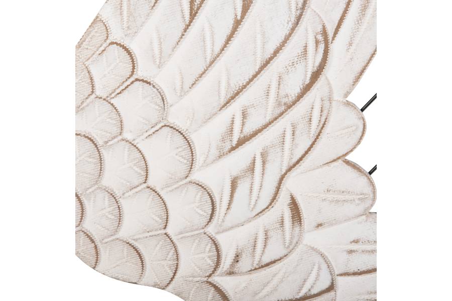 ΔΙΑΚΟΣΜΗΤΙΚΟ ΤΟΙΧΟΥ ΣΕΤ 2ΤΜΧ ΦΤΕΡΑ HM4223 MDF ΣΕ ΛΕΥΚΟ-ΜΑΥΡΟ ΜΕΤΑΛΛΟ 39x1,5x92Υ εκ.