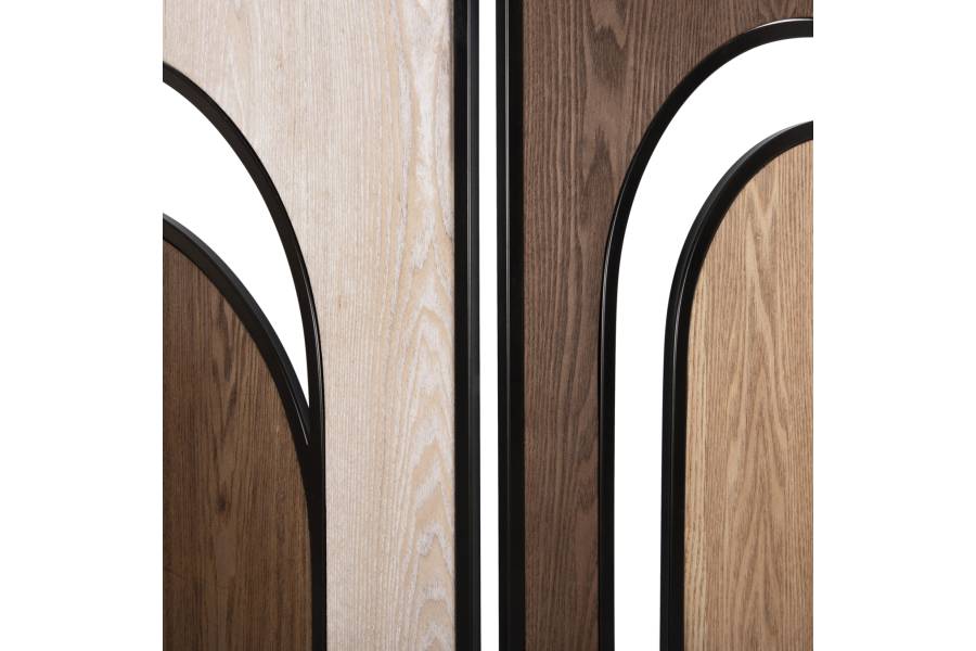 ΠΑΡΑΒΑΝ 6-ΦΥΛΛΟ ΜΟΝΗΣ ΟΨΗΣ CRYPT HM4221 MDF ΣΕ 4 ΧΡΩΜΑTA-ΜΑΥΡΟ ΜΕΤΑΛΛΟ 241x1,5x180Υεκ.