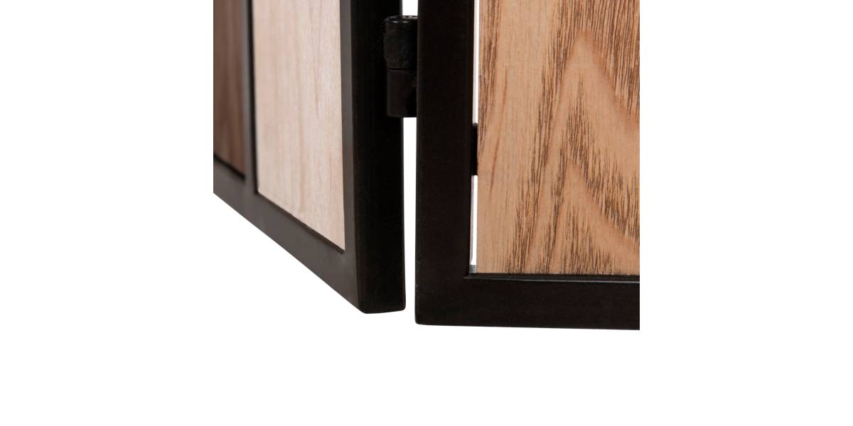 ΠΑΡΑΒΑΝ 6-ΦΥΛΛΟ ΜΟΝΗΣ ΟΨΗΣ CRYPT HM4221 MDF ΣΕ 4 ΧΡΩΜΑTA-ΜΑΥΡΟ ΜΕΤΑΛΛΟ 241x1,5x180Υεκ.