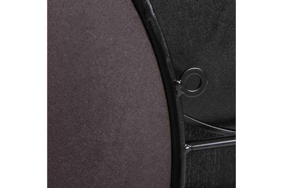 ΚΑΘΡΕΠΤΗΣ ΤΟΙΧΟΥ ΣΤΡΟΓΓΥΛΟΣ DAVION HM4217 MDF-BLACK METAL 123x5x63Υεκ.