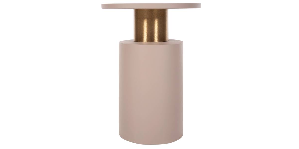 ΒΟΗΘΗΤΙΚΟ ΤΡΑΠΕΖΑΚΙ PUNJAB HM4240.03 ΜΕΤΑΛΛΟ ΣΕ ΕΚΡΟΥ-ΧΡΥΣΟΧΑΛΚΙΝΟ Φ30,5x42Υεκ.