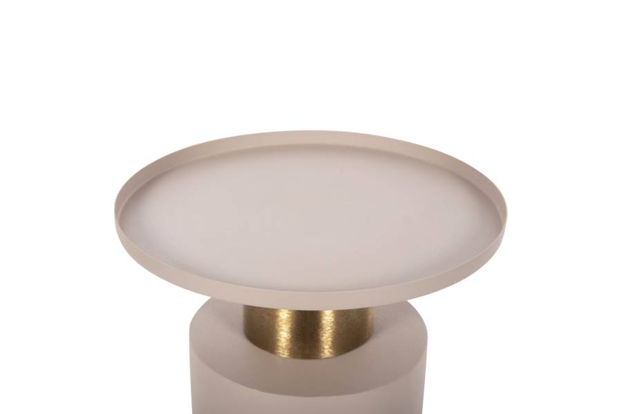 ΒΟΗΘΗΤΙΚΟ ΤΡΑΠΕΖΑΚΙ PUNJAB HM4240.03 ΜΕΤΑΛΛΟ ΣΕ ΕΚΡΟΥ-ΧΡΥΣΟΧΑΛΚΙΝΟ Φ30,5x42Υεκ.