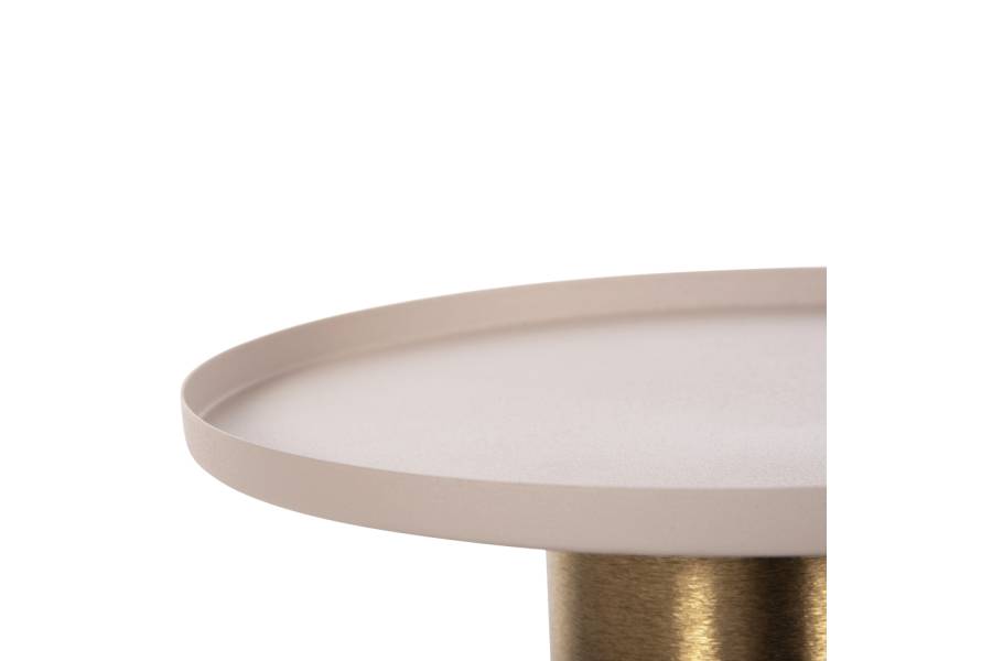 ΒΟΗΘΗΤΙΚΟ ΤΡΑΠΕΖΑΚΙ PUNJAB HM4240.03 ΜΕΤΑΛΛΟ ΣΕ ΕΚΡΟΥ-ΧΡΥΣΟΧΑΛΚΙΝΟ Φ30,5x42Υεκ.