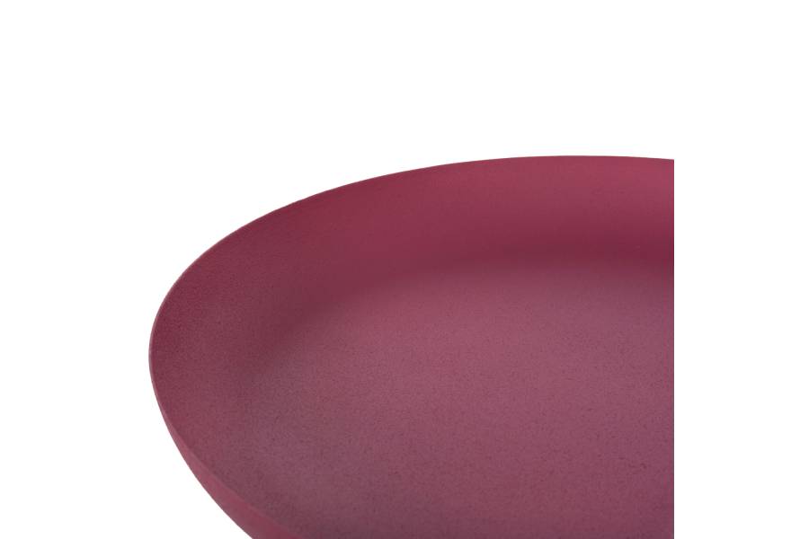 ΤΡΑΠΕΖΙ ΒΟΗΘΗΤΙΚΟ ΣΤΡΟΓΓΥΛΟ DELBEL HM4262.06 ΜΕΤΑΛΛΟ ΣΕ ΡΟΖ Φ36x49Υ εκ.