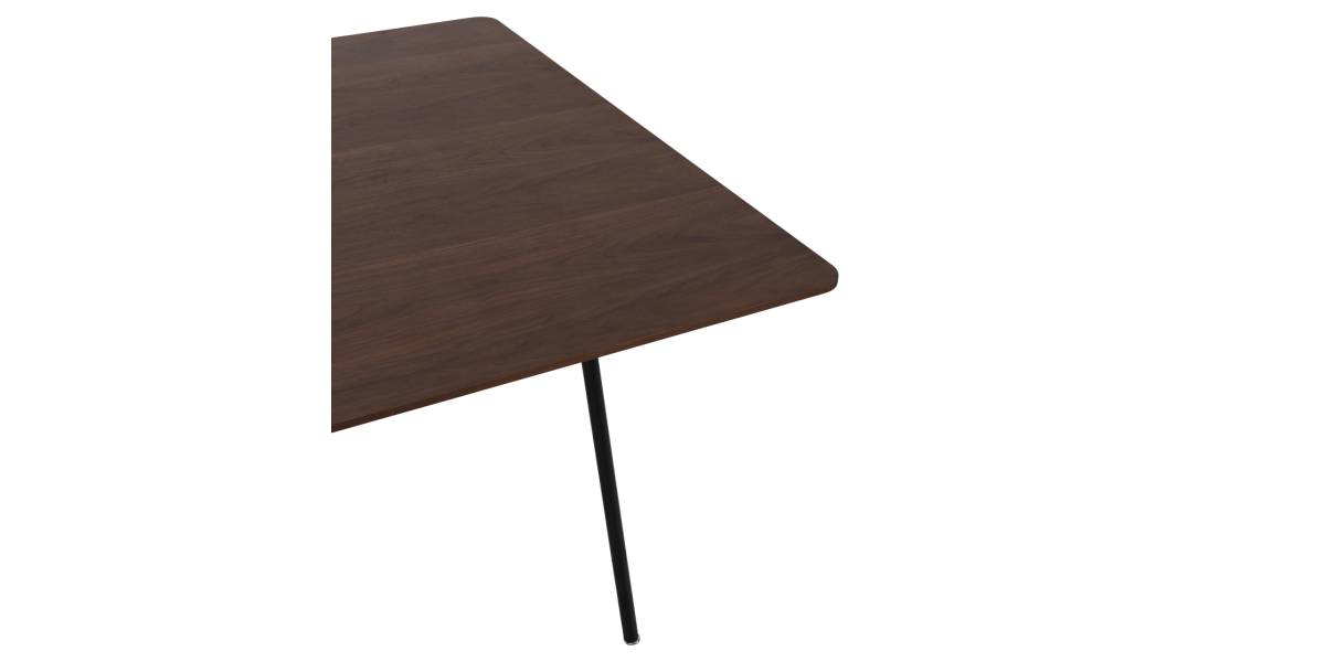 ΤΡΑΠΕΖΙ ΤΡΑΠΕΖΑΡΙΑΣ TRENK HM9614.02 MDF ΜΕ ΚΑΠΛΑΜΑ ΔΡΥΟΣ ΚΑΡΥΔΙ-ΜΑΥΡΟ ΜΕΤΑΛΛΟ 120x120x75Υεκ.