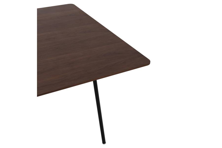 ΤΡΑΠΕΖΙ ΤΡΑΠΕΖΑΡΙΑΣ TRENK HM9614.02 MDF ΜΕ ΚΑΠΛΑΜΑ ΔΡΥΟΣ ΚΑΡΥΔΙ-ΜΑΥΡΟ ΜΕΤΑΛΛΟ 120x120x75Υεκ.