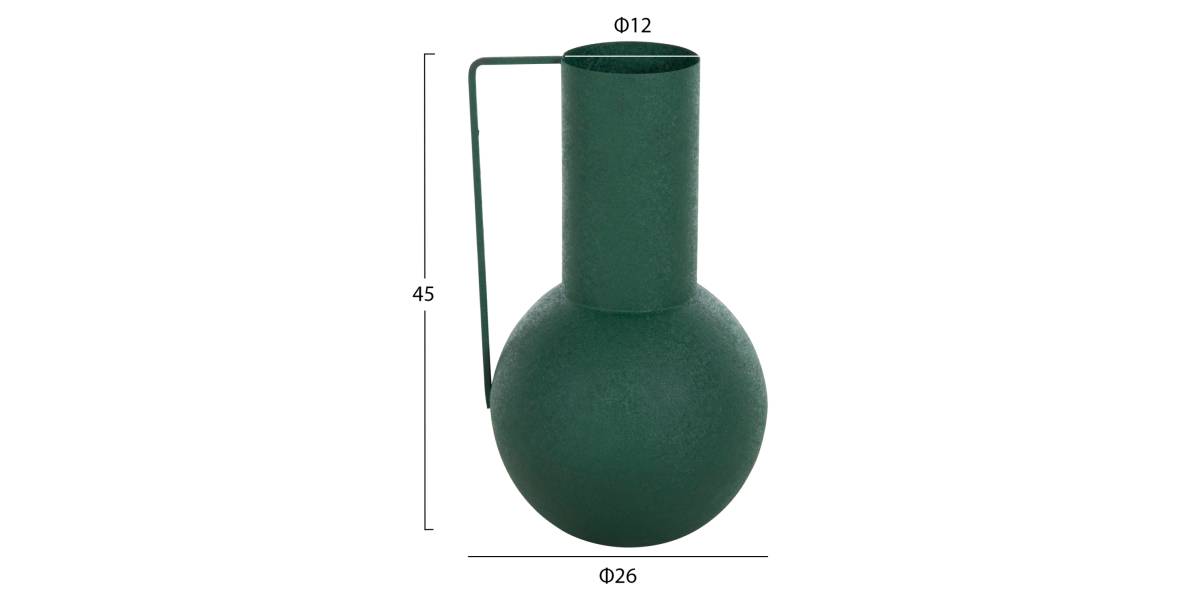 ΔΙΑΚΟΣΜΗΤΙΚΟ BAZO FLAGON HM4260.03 ΜΕΤΑΛΛΟ ΣΕ ΠΡΑΣΙΝΟ Φ26x45Υ εκ.