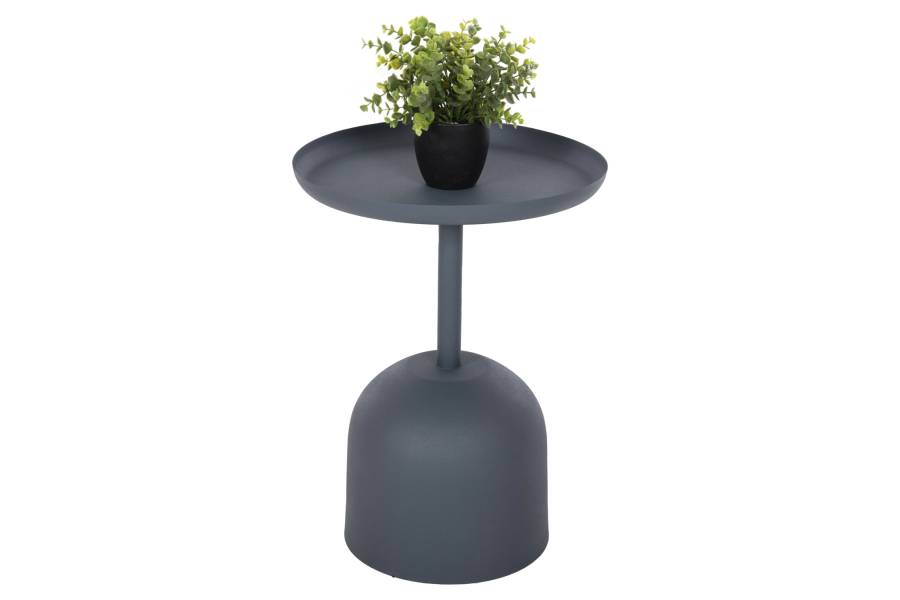 ΤΡΑΠΕΖΙ ΒΟΗΘΗΤΙΚΟ ΣΤΡΟΓΓΥΛΟ DELBEL HM4261.05 ΜΕΤΑΛΛΟ ΜΠΛΕ ΣΚΟΥΡΟ Φ39,5x53,5Υ εκ.