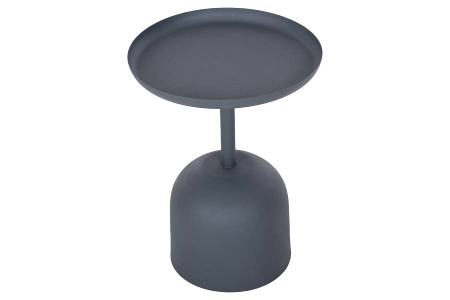 ΤΡΑΠΕΖΙ ΒΟΗΘΗΤΙΚΟ ΣΤΡΟΓΓΥΛΟ DELBEL HM4261.05 ΜΕΤΑΛΛΟ ΜΠΛΕ ΣΚΟΥΡΟ Φ39,5x53,5Υ εκ.