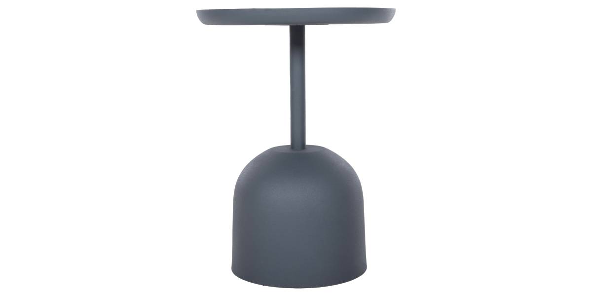 ΤΡΑΠΕΖΙ ΒΟΗΘΗΤΙΚΟ ΣΤΡΟΓΓΥΛΟ DELBEL HM4261.05 ΜΕΤΑΛΛΟ ΜΠΛΕ ΣΚΟΥΡΟ Φ39,5x53,5Υ εκ.