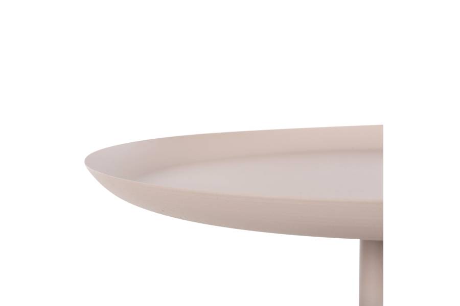 ΤΡΑΠΕΖΙ ΒΟΗΘΗΤΙΚΟ ΣΤΡΟΓΓΥΛΟ DELBEL HM4265.10 ΜΕΤΑΛΛΟ ΣΕ ΕΚΡΟΥ Φ45,5x58,5 εκ.