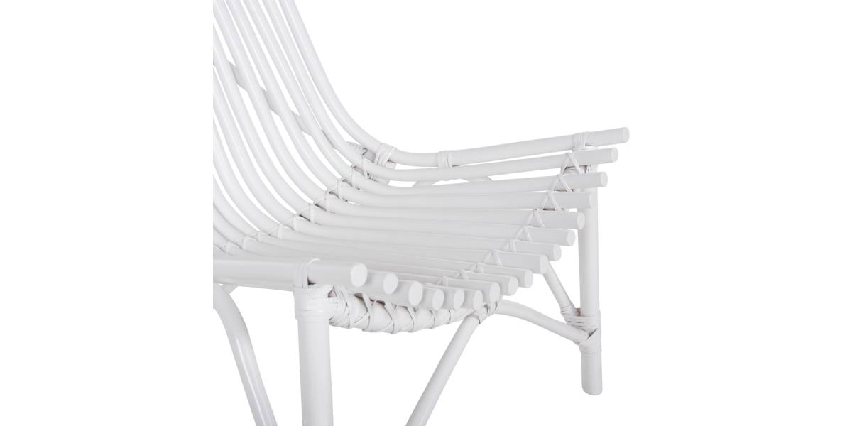 ΚΑΡΕΚΛΑ ΕΞΩΤ.ΧΩΡΟΥ CELLION HM9812.03 ΡΑΒΔΟΙ RATTAN ΣΕ ΛΕΥΚΟ ΧΡΩΜΑ 76x72x83Υεκ.