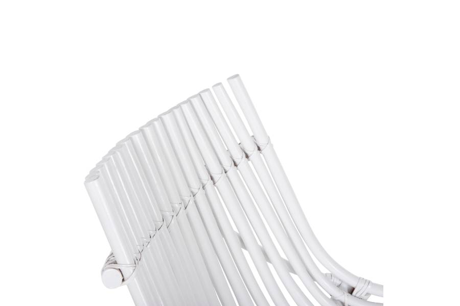 ΚΑΡΕΚΛΑ ΕΞΩΤ.ΧΩΡΟΥ CELLION HM9812.03 ΡΑΒΔΟΙ RATTAN ΣΕ ΛΕΥΚΟ ΧΡΩΜΑ 76x72x83Υεκ.