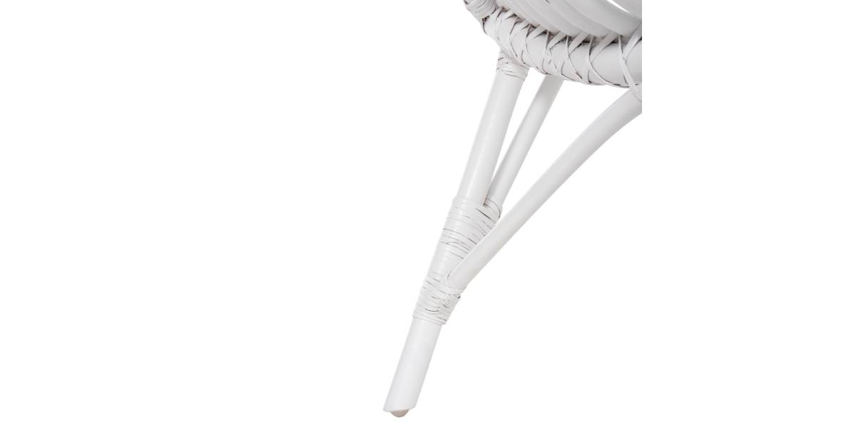 ΚΑΡΕΚΛΑ ΕΞΩΤ.ΧΩΡΟΥ CELLION HM9812.03 ΡΑΒΔΟΙ RATTAN ΣΕ ΛΕΥΚΟ ΧΡΩΜΑ 76x72x83Υεκ.