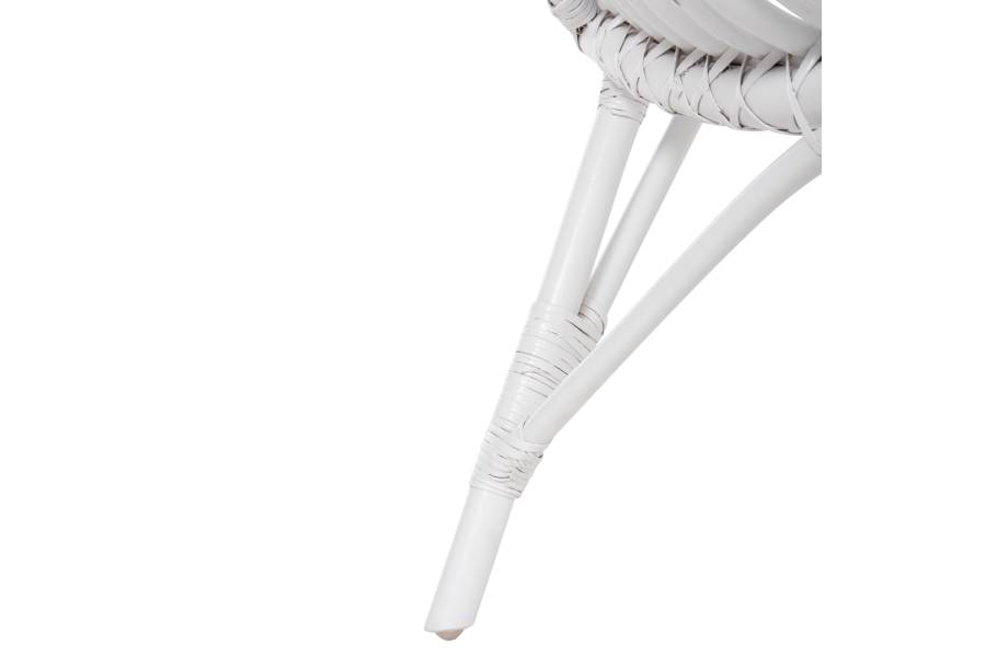 ΚΑΡΕΚΛΑ ΕΞΩΤ.ΧΩΡΟΥ CELLION HM9812.03 ΡΑΒΔΟΙ RATTAN ΣΕ ΛΕΥΚΟ ΧΡΩΜΑ 76x72x83Υεκ.