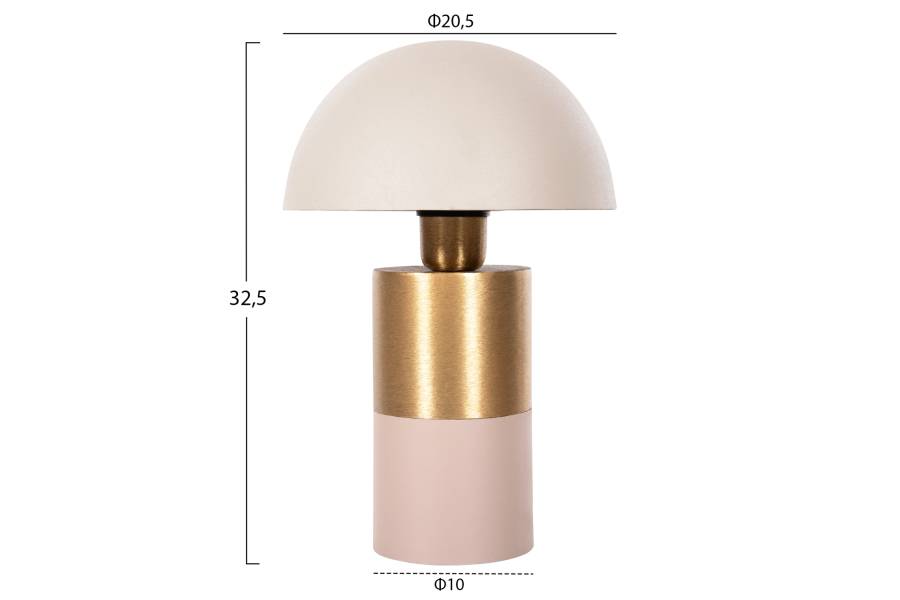 ΕΠΙΤΡΑΠΕΖΙΟ ΦΩΤΙΣΤΙΚΟ PUNE HM4245.10 ΜΕΤΑΛΛΟ ΣΕ ΜΠΕΖ-ΧΡΥΣΟ Φ20,5x32,5Υεκ.