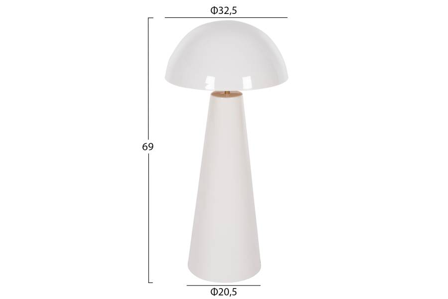 ΕΠΙΤΡΑΠΕΖΙΟ ΦΩΤΙΣΤΙΚΟ SMUSH HM4258.03 ΜΕΤΑΛΛΟ ΣΕ ΛΕΥΚΟ-ΡΥΘΜΙΖΟΜΕΝΟ ΚΑΠΕΛΟ Φ32,5x69Υεκ.