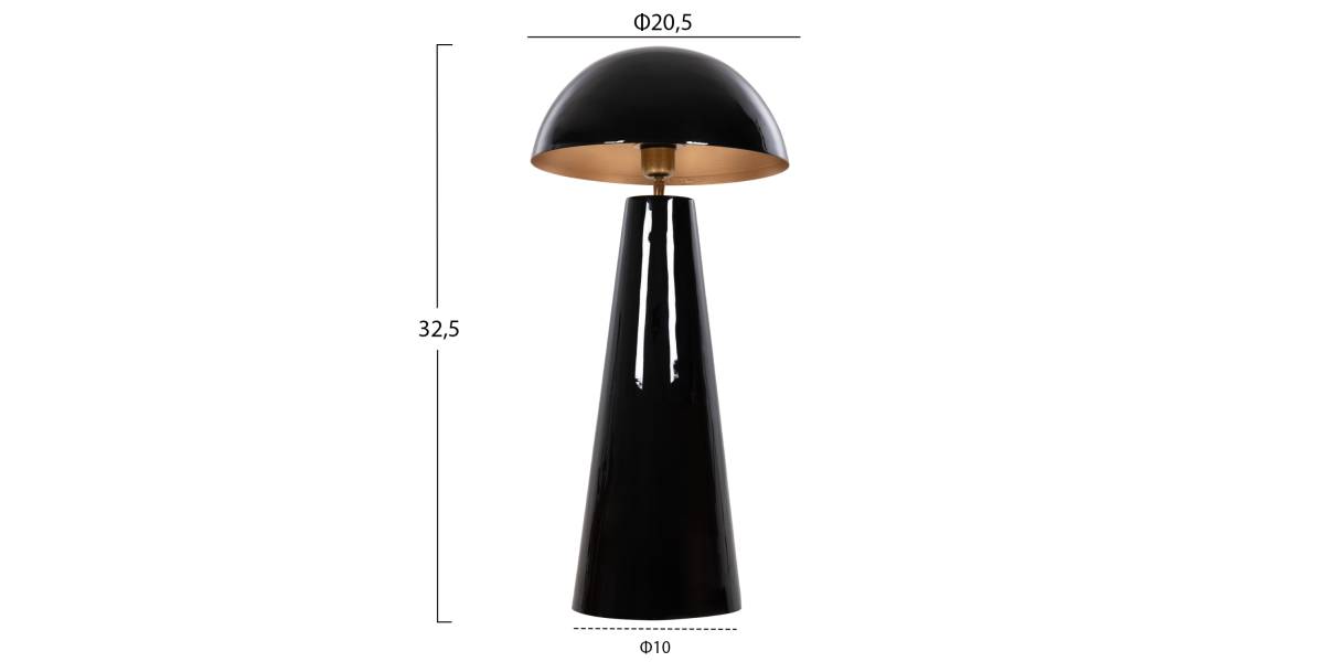 ΕΠΙΤΡΑΠΕΖΙΟ ΦΩΤΙΣΤΙΚΟ SMUSH HM4258.04 ΜΕΤΑΛΛΟ ΣΕ ΜΑΥΡΟ-ΡΥΘΜΙΖΟΜΕΝΟ ΚΑΠΕΛΟ Φ32,5x69Υεκ.