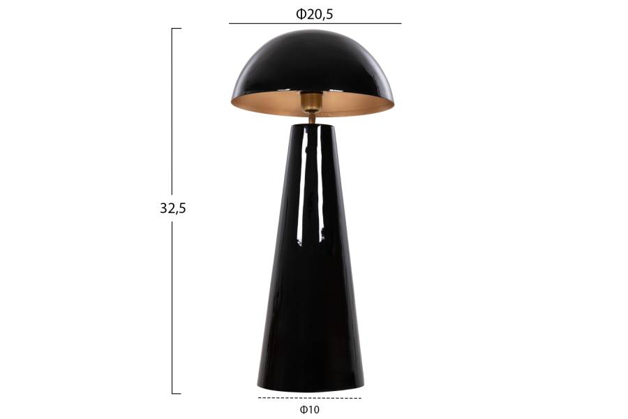 ΕΠΙΤΡΑΠΕΖΙΟ ΦΩΤΙΣΤΙΚΟ SMUSH HM4258.04 ΜΕΤΑΛΛΟ ΣΕ ΜΑΥΡΟ-ΡΥΘΜΙΖΟΜΕΝΟ ΚΑΠΕΛΟ Φ32,5x69Υεκ.