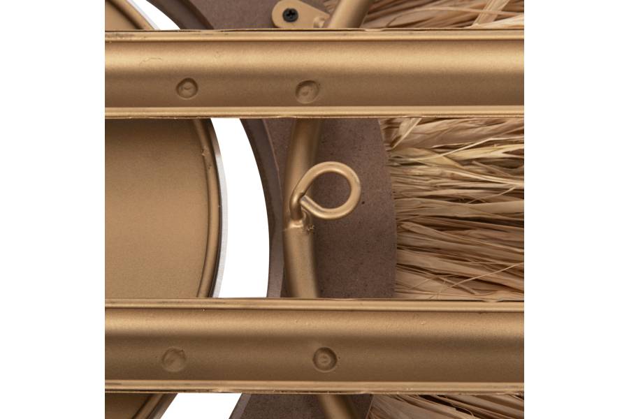 ΡΟΛΟΙ ΤΟΙΧΟΥ HM4200 ΜΕΤΑΛΛΟ & ΙΝΕΣ RAFFIA ΣΕ ΓΗΙΝΑ ΧΡΩΜΑΤΑ 100x49Υεκ.