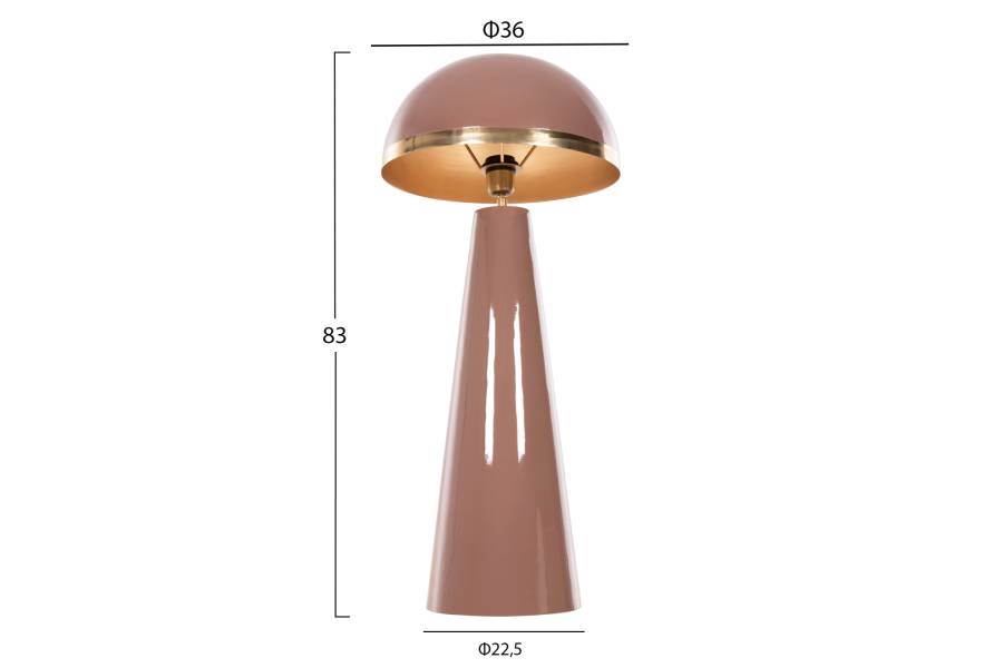 ΦΩΤΙΣΤΙΚΟ ΔΑΠΕΔΟΥ SMUSH HM4257.06 ΜΕΤΑΛΛΟ ΣΟΜΟΝ & ΧΡΥΣΟ-ΡΥΘΜΙΖΟΜΕΝΟ ΚΑΠΕΛΟ Φ36,5x84Υ