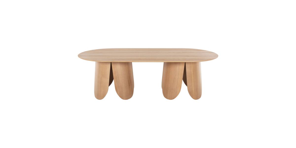 ΤΡΑΠΕΖΙ ΟΒΑΛ DENTY HM9611.01 MDF ΜΕ ΚΑΠΛΑΜΑ ΔΡΥΟΣ-ΦΥΣΙΚΟ ΟΑΚ 240x120x75Υεκ.