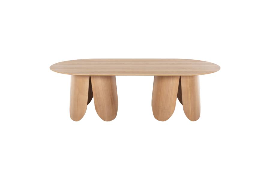 ΤΡΑΠΕΖΙ ΟΒΑΛ DENTY HM9611.01 MDF ΜΕ ΚΑΠΛΑΜΑ ΔΡΥΟΣ-ΦΥΣΙΚΟ ΟΑΚ 240x120x75Υεκ.