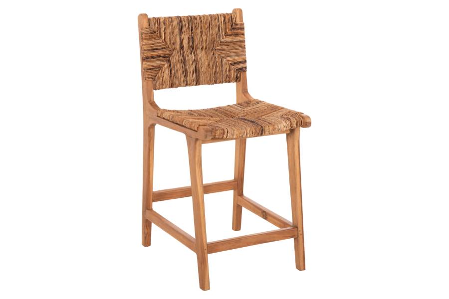ΣΚΑΜΠΟ ΜΠΑΡ WALTER HM9842 ΞΥΛO TEAK ΣΕ ΦΥΣΙΚΟ-ΨΑΘΑ 46x55x96Υεκ.
