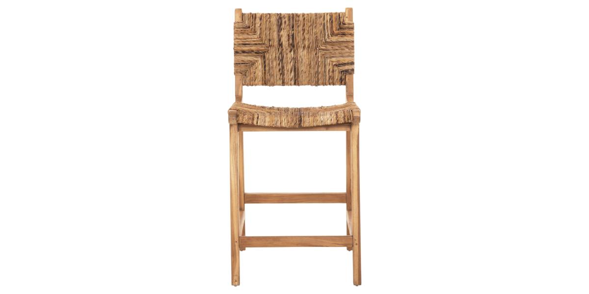 ΣΚΑΜΠΟ ΜΠΑΡ WALTER HM9842 ΞΥΛO TEAK ΣΕ ΦΥΣΙΚΟ-ΨΑΘΑ 46x55x96Υεκ.