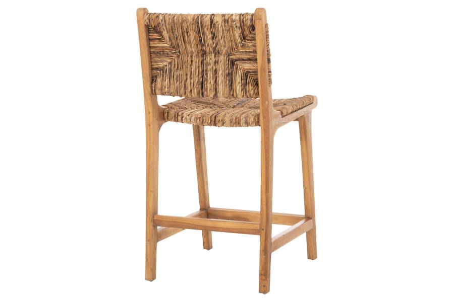 ΣΚΑΜΠΟ ΜΠΑΡ WALTER HM9842 ΞΥΛO TEAK ΣΕ ΦΥΣΙΚΟ-ΨΑΘΑ 46x55x96Υεκ.