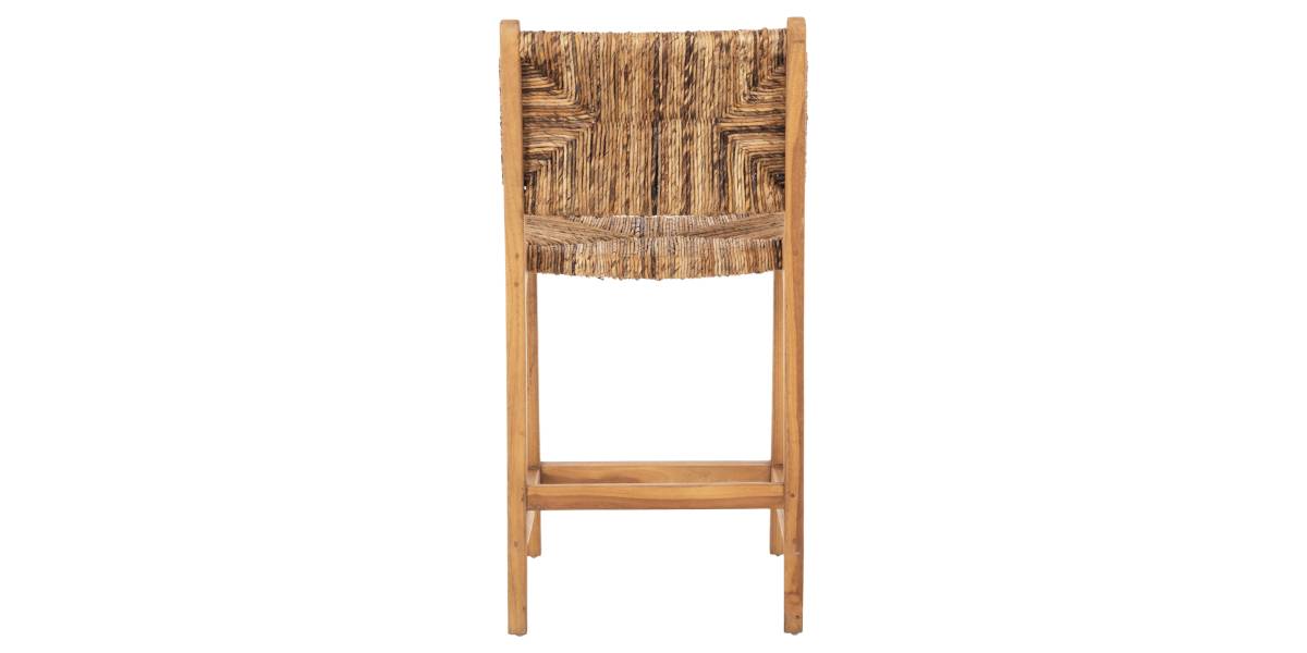 ΣΚΑΜΠΟ ΜΠΑΡ WALTER HM9842 ΞΥΛO TEAK ΣΕ ΦΥΣΙΚΟ-ΨΑΘΑ 46x55x96Υεκ.