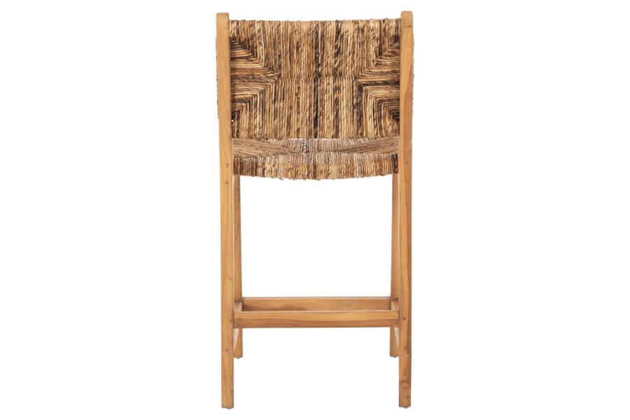 ΣΚΑΜΠΟ ΜΠΑΡ WALTER HM9842 ΞΥΛO TEAK ΣΕ ΦΥΣΙΚΟ-ΨΑΘΑ 46x55x96Υεκ.