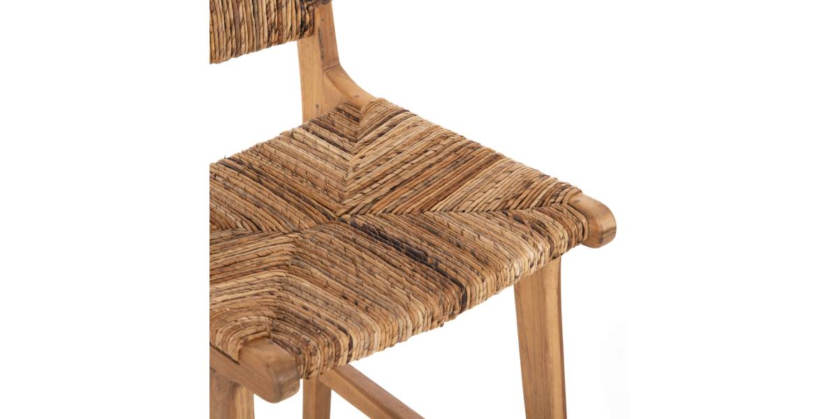 ΣΚΑΜΠΟ ΜΠΑΡ WALTER HM9842 ΞΥΛO TEAK ΣΕ ΦΥΣΙΚΟ-ΨΑΘΑ 46x55x96Υεκ.