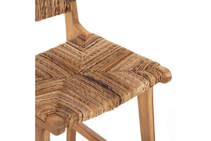 ΣΚΑΜΠΟ ΜΠΑΡ WALTER HM9842 ΞΥΛO TEAK ΣΕ ΦΥΣΙΚΟ-ΨΑΘΑ 46x55x96Υεκ.