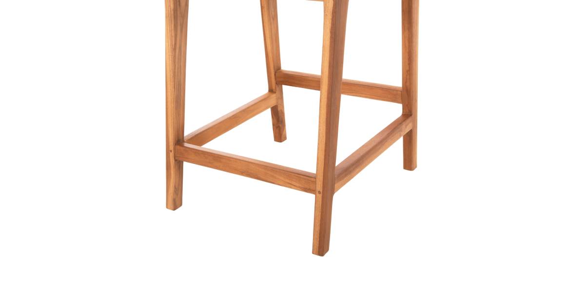 ΣΚΑΜΠΟ ΜΠΑΡ WALTER HM9842 ΞΥΛO TEAK ΣΕ ΦΥΣΙΚΟ-ΨΑΘΑ 46x55x96Υεκ.