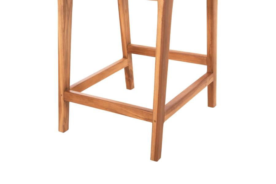 ΣΚΑΜΠΟ ΜΠΑΡ WALTER HM9842 ΞΥΛO TEAK ΣΕ ΦΥΣΙΚΟ-ΨΑΘΑ 46x55x96Υεκ.