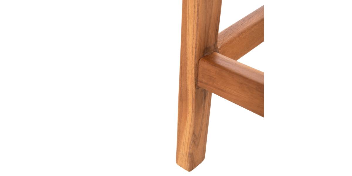 ΣΚΑΜΠΟ ΜΠΑΡ WALTER HM9842 ΞΥΛO TEAK ΣΕ ΦΥΣΙΚΟ-ΨΑΘΑ 46x55x96Υεκ.