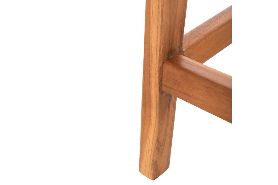ΣΚΑΜΠΟ ΜΠΑΡ WALTER HM9842 ΞΥΛO TEAK ΣΕ ΦΥΣΙΚΟ-ΨΑΘΑ 46x55x96Υεκ.