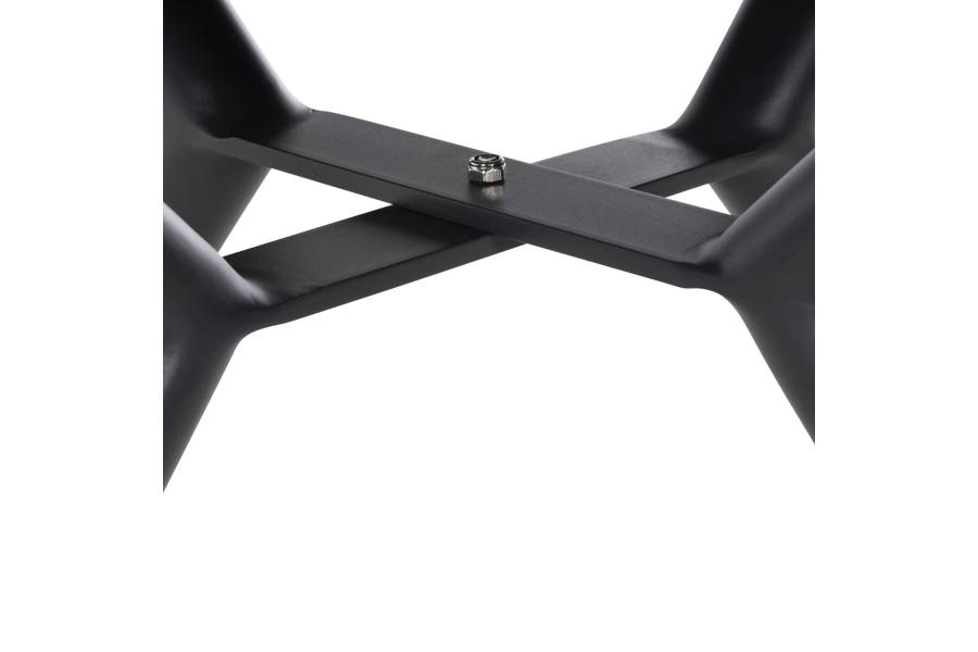 ΤΡΑΠΕΖΙ ΑΛΟΥΜΙΝΙΟΥ ΣΤΡΟΓΓΥΛΟ HIGER HM6061.03 ΑΝΘΡΑΚΙ Φ126Χ73Υεκ.
