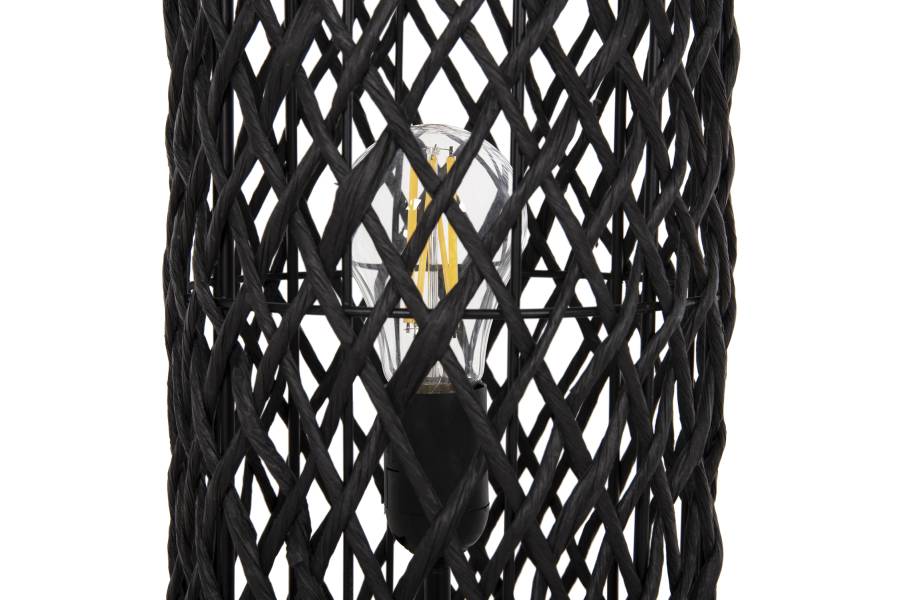 ΦΩΤΙΣΤΙΚΟ ΔΑΠΕΔΟΥ HM4342 ΜΕΤΑΛΛΟ-PAPER ROPE ΣΕ ΜΠΕΖ ΑΜΜΟΥ-ΜΑΥΡΟ Φ20X120Υεκ.