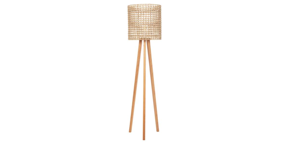 ΕΠΙΔΑΠΕΔΙΟ ΦΩΤΙΣΤΙΚΟ HM4351 RUBBERWOOD-RATTAN-PAPER ROPE ΣΕ ΦΥΣΙΚΟ Φ36x149,5Υεκ.