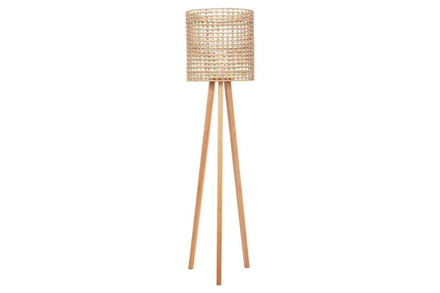 ΕΠΙΔΑΠΕΔΙΟ ΦΩΤΙΣΤΙΚΟ HM4351 RUBBERWOOD-RATTAN-PAPER ROPE ΣΕ ΦΥΣΙΚΟ Φ36x149,5Υεκ.