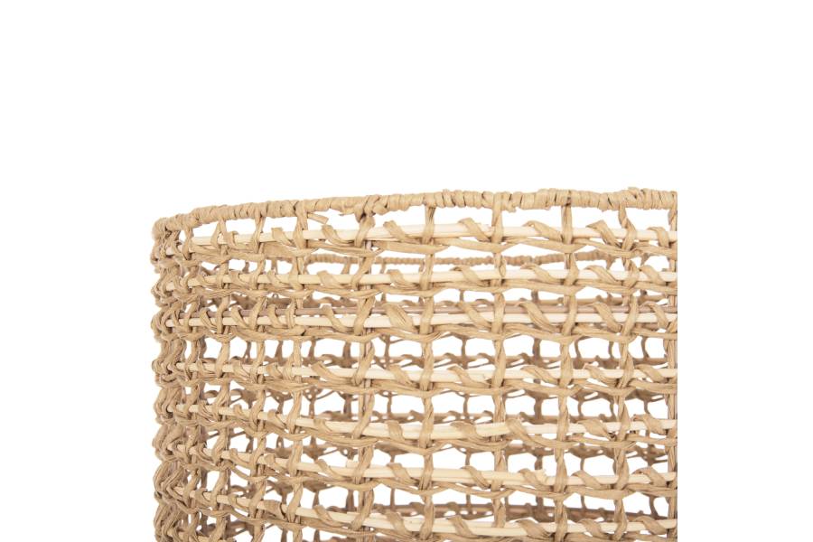 ΕΠΙΔΑΠΕΔΙΟ ΦΩΤΙΣΤΙΚΟ HM4351 RUBBERWOOD-RATTAN-PAPER ROPE ΣΕ ΦΥΣΙΚΟ Φ36x149,5Υεκ.