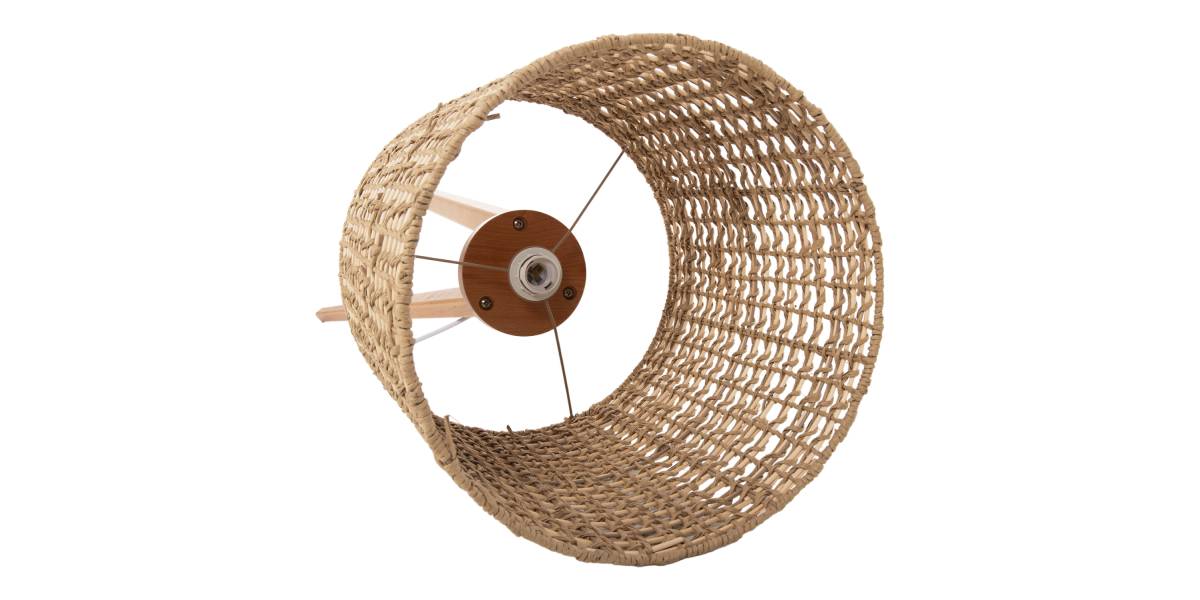 ΕΠΙΔΑΠΕΔΙΟ ΦΩΤΙΣΤΙΚΟ HM4351 RUBBERWOOD-RATTAN-PAPER ROPE ΣΕ ΦΥΣΙΚΟ Φ36x149,5Υεκ.