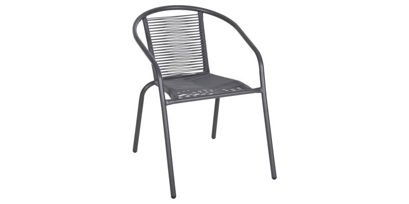 ΠΟΛΥΘΡΟΝΑ SWIFTER HM5969.01 ΜΕΤΑΛΛΟ ΓΚΡΙ-ΣΥΝΘ. RATTAN ΓΚΡΙ 54x61x75Υεκ.