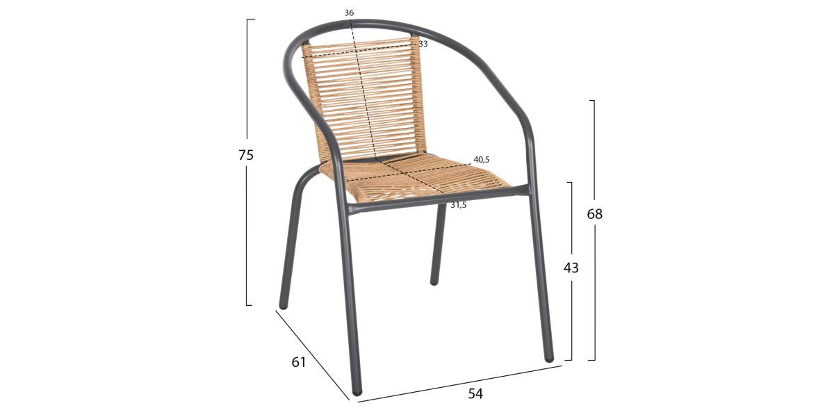 ΠΟΛΥΘΡΟΝΑ SWIFTER HM5969.02 ΜΕΤΑΛΛΟ ΓΚΡΙ-ΣΥΝΘ. RATTAN ΣΕ ΦΥΣΙΚΟ 54x61x75Υεκ.