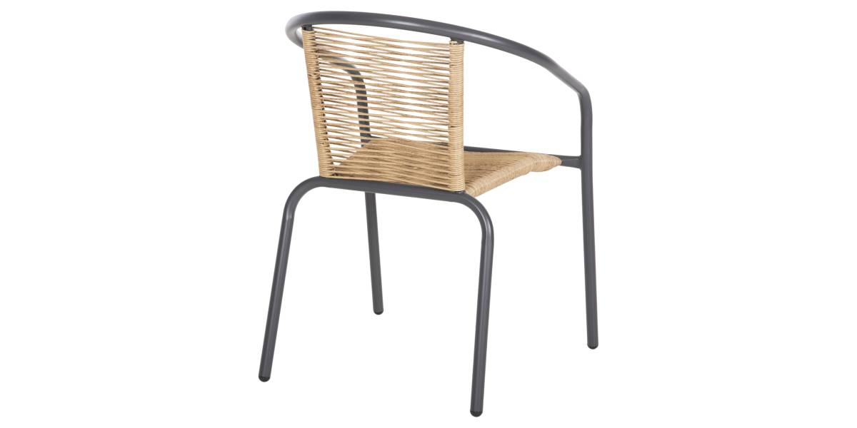 ΠΟΛΥΘΡΟΝΑ SWIFTER HM5969.02 ΜΕΤΑΛΛΟ ΓΚΡΙ-ΣΥΝΘ. RATTAN ΣΕ ΦΥΣΙΚΟ 54x61x75Υεκ.